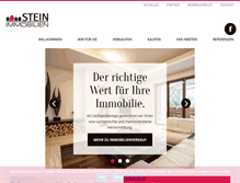 Tablet Screenshot of immobilien-stein.com